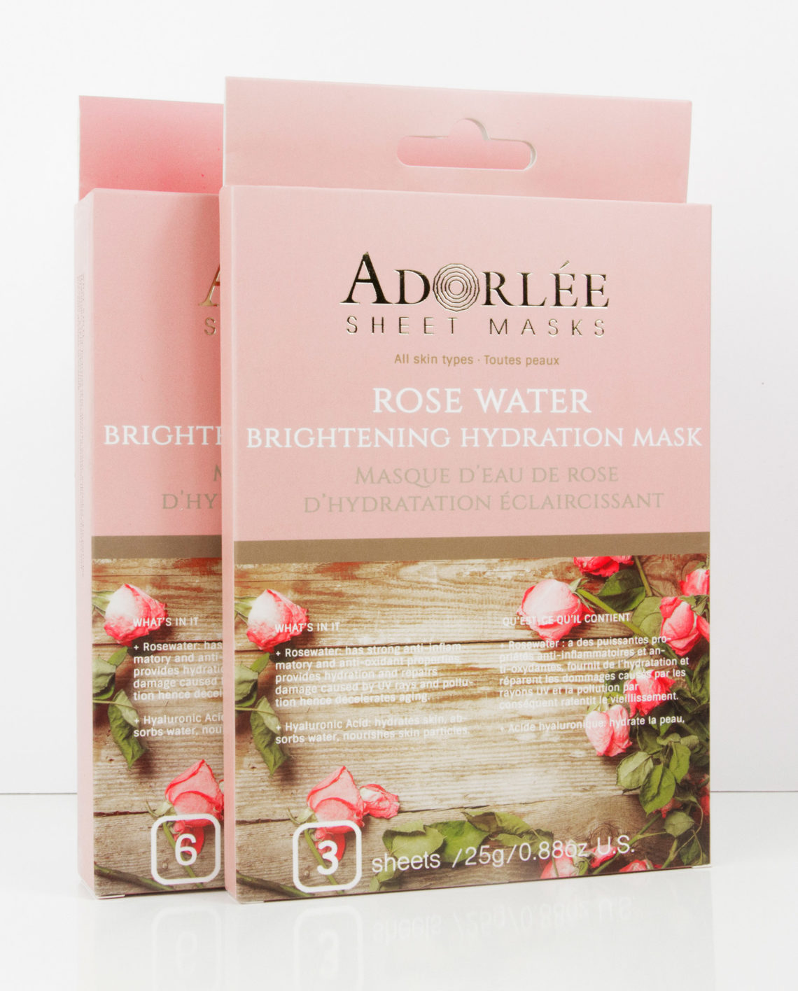 ADORLÉE Rosewater Brightening Hydration Mask 1