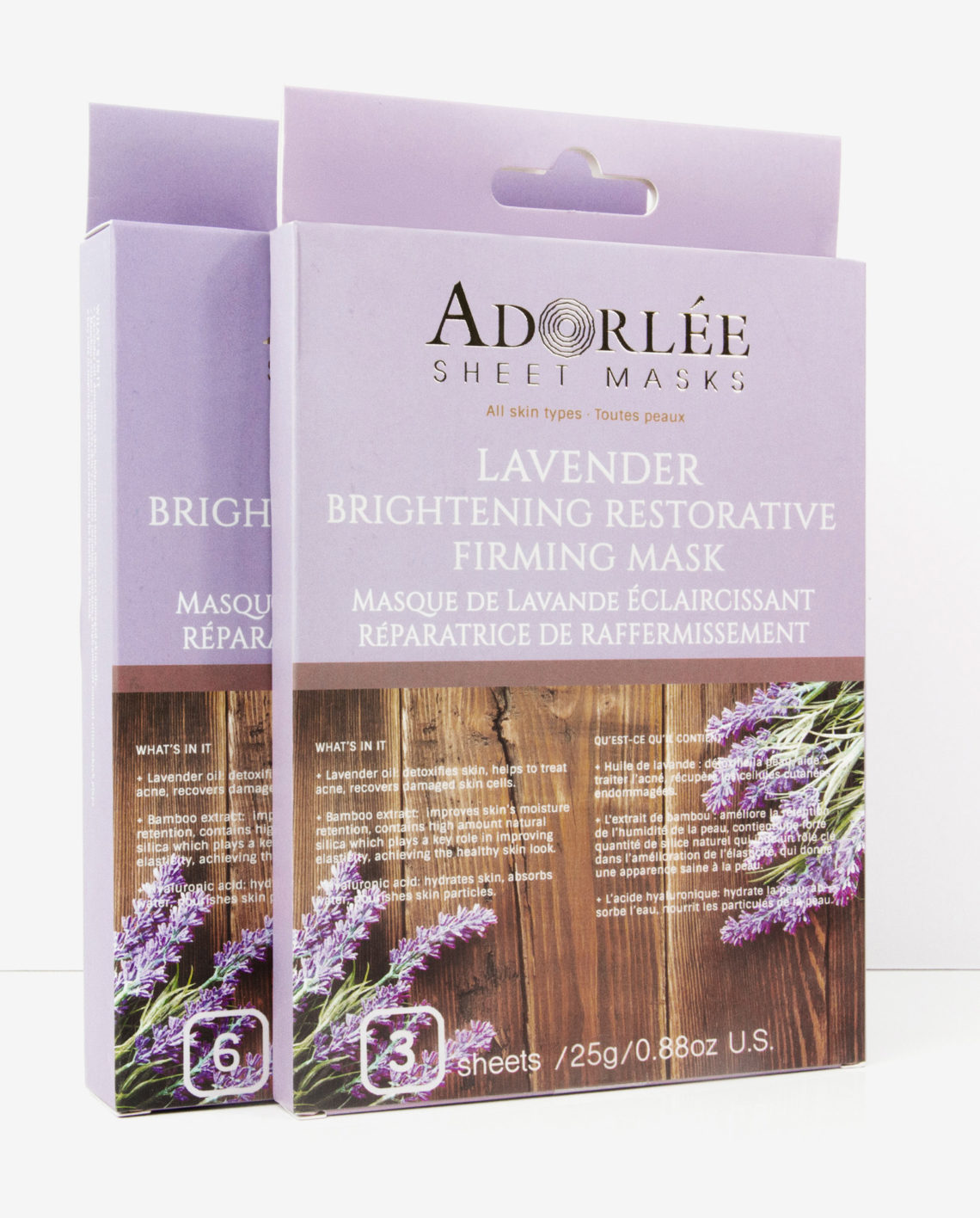 ADORLÉE Lavender Brightening Restorative Firming Mask 1